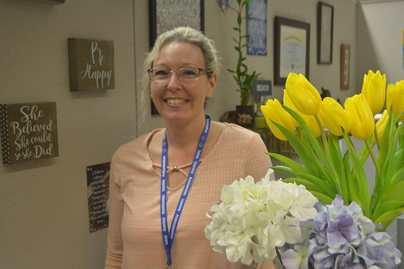 Deanna Bashour works with homeless students in the Marysville School District to try to connect them with services so they can be successful. (Steve Powell/Staff Photo)