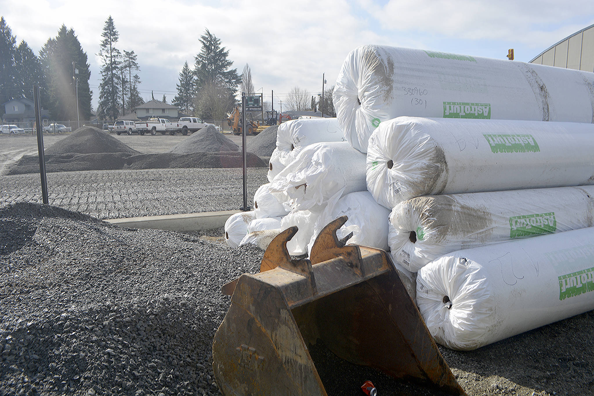 Work continues on Cedar Field with the hope it will be ready for the first day of Little League in late March. (Steve Powell/Staff Photo)