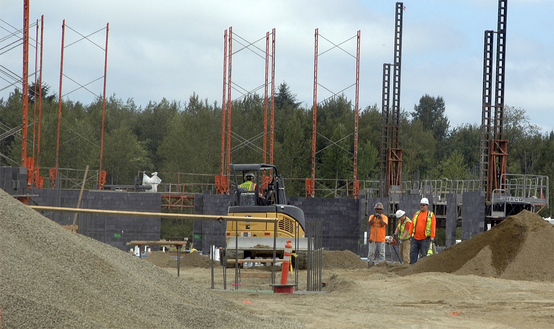 Kirk Boxleitner/Staff PhotoMortenson Construction was already at work on the Smokey Point Behavioral Hospital in North Marysville before its official groundbreaking July 26.