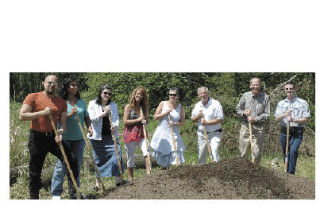 Getting ready to move at least a little earth to make way for the new Marysville Getchell High School is