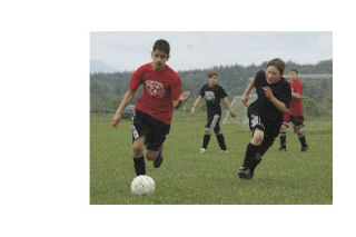 Forward Jesus Lopez scored for his recreational league soccer team.